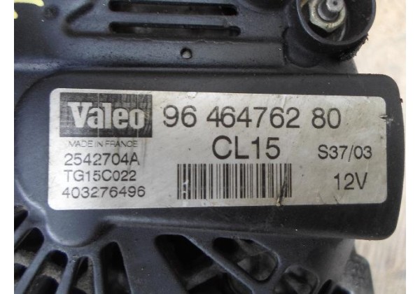 Генератор Peugeot, Citroen, 9646476280, , 9646476280, 2542704A, TG15C022, 403276496.